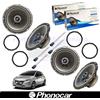 PHONOCAR 66026 Casse altoparlanti Ant + Post coassiali 165mm 60w per PEUGEOT 208