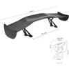Simoni Racing Spoiler Ala Singola Alettone da Baule Zeus in ABS Nero