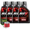 Motul Kit Tagliando Olio Motul 300V 5W40 Filtro Per Kawasaki ZR750 Zephyr�1991>1995