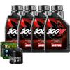 Motul Kit Tagliando Olio Motul 300V 15W50 Per Honda VT750 C Shadow�1983