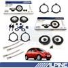 ALPINE SXE1750S SXE1725S Casse Altoparlanti Ant + Post per NISSAN MICRA III