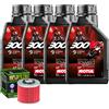Motul Kit Tagliando Olio Motul 300V2 10W50 + Filtro Per Yamaha XV920 RH RJ�1981>1982