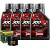 Motul Kit Tagliando Olio Motul 300V2 10W50 + Filtro Per Ducati 1000 DS 2004>2006