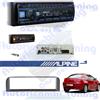 ALPINE Kit Radio Autoradio ALPINE UTE-200BT + mascherina 1DIN ANTRACITE Alfa GT