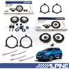 ALPINE SXE1750S SXE1725S Casse Altoparlanti Ant+Post per RENAULT KADJAR dal 15>