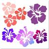 GORGECRAFT Grande Stencil Ibisco Riutilizzabile 30x30cm Fiore Hawaii Decorazione Da Parete per La Casa Modello Plastica per Dipingere su Legno