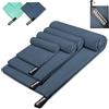 Mozvvco 4 Asciugamano Microfibra,200x100cm Telo Mare Microfibra Grande+2 Pezzi 80x40cm Asciugamano Palestra Asciugatura Rapida+40x30cm Assorbente Asciugamani Spiaggia per Fitness Nuoto-Blu Marino