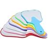 wdcfxy Set di specchi dentali a forma di dente, 7 pezzi, colori arcobaleno