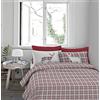 IlGruppone Passione Casa Copripiumino in Flanella Felpato Prodotto Italiano 100% Cotone di Flanella Sacco e Federe - Singolo - Beige (Matrimoniale, Cervo rosso)