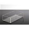 Slato Contenitori salvaspazio divisori e separatori per cassetti vaschette porta posate e utensili da cucina in plexiglass trasparente Lirio (10 x 20 x h 5 cm)