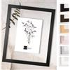 Bildershop-24 Telaio in vetro doppio con doppi vetri, Monza in Nero (opaco) 20x40cm con vetro acrilico, cornice per quadri con doppi vetri