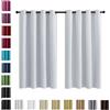 WUXXIANG Tende Oscuranti 100% per Interni 150 x 50 cm Tessuto Leggero Decorazione, Tende Soggiorno Moderne Termiche, Set da 2 Pannelli, per Cameretta Balcone, Bianco