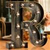 Maimeili LED Marca Lettera Luce, Luce su Lettere Glitter Alfabeto Lettera Segno Batteria alimentata per la luce notturna Festa di anniversario Figlie di nozze Regali Acciedi Bar Decorazione di Natale