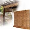 AJTXCSFOQL Tende in bambù 80 90 100 110 120 125 130 135 140 145 150 155 160 cm W Tenda avvolgibile for Portico, Patio e finestre, Tende in bambù Senza Fili for Interni ed Esterni(125 cm x 160 cm)