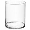 Euro Italia Cilindro in Vetro BORDO SPESSO Diametro 25 Cm Altezza 40 Cm VASO LINEA CRYSTAL