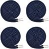 LEEWYOU 4 Pezzi Cordoncini di Ricambio con Coulisse, Cordoncino per Pantaloni Cotone con Cordoncino per Infila Flessibile per Pantaloni Della Tuta Felpe con Cappuccio Scrubs Giacche (blu navy)