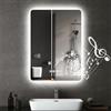 Bellanny Specchio Bagno con Luce e Bluetooth 70×50cm, Specchio-Bagno-LED con Antifog,Specchi da parete Dimmerabile,3000K-6500K,Memoria,IP44,Trucco Specchio-Retroilluminato per Casa Parrucchiere Hotel