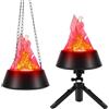 Generico Luce Fiamma per Esterni,Lampada Effetto Fuoco Halloween AC 110-240V | Lanterna LED Effetto Fiamma 3D Dinamica per Portico Esterni Casa Stregata Campeggio Giardino Festa Patio
