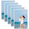 Alishomtll Cornice portafoto DIN A3, set da 5 pezzi, 29,7 x 42 cm, in plastica, per più foto, Bianco