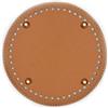 GIVBRO Fondo sagomato per borse a mano Base rotonda per borse con fori per borse fai da te da realizzare all'uncinetto Accessori per la realizzazione di borse a spalla Marrone chiaro