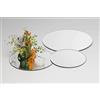 Sandra Rich Specchio da tavolo, specchio decorativo, diametro 25 cm, rotondo in vetro