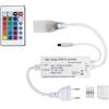 LEDKIA LIGHTING Controller Striscia LED Neon 11 W/m RGB 220V AC 60 LED/m Semicircolare 180º IP67 Taglio 100cm Bianco