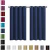 WUXXIANG Tende Oscuranti 100% per Interni 90 x 170 cm Termica Isolante, 100% Poliestere, Tende per Camera da Letto Soggiorno, Decorazione Moderna, per Soggiorno Camera da Letto, Blu Scuro