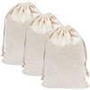 Jinsion 3 Pezzi Sacchetto Salvafreschezza in Lino Biologico, 40 × 30 cm, Borsa per il Pane Riutilizzabile Con Coulisse, per Conservazione di Pane e Frutta