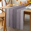 Hanrunsi Runner da tavola grigio moderno da cucina, tavolo da pranzo, decorazione per interni ed esterni, vacanze, feste, soggiorno, decorazione da tavolo, 33 x 183 cm, di qualità, per soggiorno, in lino, per
