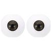 PATIKIL Occhi Finti 30mm, 1 Paio Occhi Acrilici Realistici, Mezzi Bulbi Oculari Plastica per Maschere, Oggetti Scena Halloween, Artigianato, Giallo Marrone