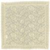 HOME ZEN HOUSEHOLD LINEN TOVAGLIA COPRITAVOLO CENTROTAVOLA RUNNER PIZZO MACRAME' LUSSO (QUADRATO 90X90 CM, DISEGNO FELCE COLORE PANNA)