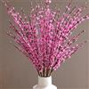 OUKEYI 8 fiori di gelsomino artificiali lunghi 74,9 cm, bouquet di fiori finti di gelsomino, rami secchi, per matrimoni, casa, feste, ufficio, feste, decorazioni fai da te (rosa scuro)