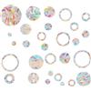 DALAETUS 29Pcs Adesivi Per Finestre Anticollisione, Suncatcher Traslucidi, Adesivi Per Fermare Il Volo degli Uccelli in Windows, Rainbow Suncatcher Anticollisione per Uccelli