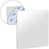 Mirrorvana Specchio adesivo antiappannamento per rasatura - infrangibile in plastica senza cornice, specchio da bagno quadrato 16 x 16 cm con nastro 3M