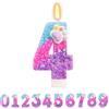 TESGADGETS Candele di Compleanno con Zampa - Candela con Il Numero 4, Decorazione per Torte con Zampe di Cane e Gatto, Decorazioni per Il 4° Compleanno in Stile Cartoon per Ragazzi e Ragazze