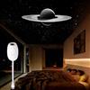JIABAOZ Galaxy Projector Night Light, USB Stars Space Starry Sky Projector Lamp LED Starlights Projection Portable Adjustable for Bedroom Car Roof Interior Ceiling (White-Saturn)