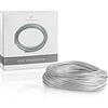 Lengenstein® Filo per bucato, con anima in poliestere e rivestimento in plastica, per stendere la biancheria, in casa e in giardino, diametro di 3 mm, resistente agli strappi e robusto, 40 m, grigio