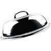 Beufee Coperchio Wok, Coperchio Wok in Acciaio Inossidabile Circolare in Acciaio Inossidabile per Cucina (32 cm)