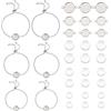 UNICRAFTALE 6 Set di 24 bracciali Regolabili da 304 bracciali A Cursore in Acciaio Inossidabile Bracciale con cabochon Connettore per Gioielli con Cabochon in Vetro per La Creazione di Gioielli