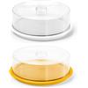 Blim 1 Pezzo Copritorta Tondo con Coperchio Trasparente Delice 35 x 12 cm 3 Colori