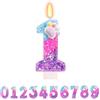 TESGADGETS Candele di Compleanno a Forma di Zampa - Candela con Numero 1, Decorazione per Torte con Zampe di Gatto e Cane, Decorazioni per Il 1° Compleanno in Stile Cartoon per Bambini e Ragazze