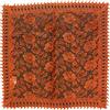 HOME ZEN HOUSEHOLD LINEN TOVAGLIA COPRITAVOLO CENTROTAVOLA RUNNER PIZZO MACRAME' LUSSO (QUADRATO 90X90 CM, DISEGNO FELCE COLORE ARANCIO)