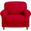 IlGruppone Copridivano in Velluto Elegante Impermeabile Tessuto Elasticizzato Antimacchia Copripoltrona Salva Divano Due Tre Posti Cover Sofà Universale Certificato Oekotex - Bordeaux - Copripoltrona