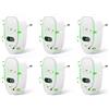 Eirolace Purificatore d'Aria, Plug in Negative Ion Air Purifier, 6PCS Purificatore Aria Odori Animali, Depuratore Aria per Ufficio, Camera, Bagno, Rimozione Fumo, Odori di Animali E Odori