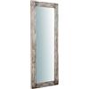 Biscottini Specchio da Parete rettangolare L65xPR2.6xH180 cm Made in Italy - Specchiera da Parete in Legno Anticato - Specchiera Bagno - Arredamento Casa Shabby Chic