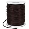 LEREATI Filo Nylon per Braccialetti 1.5mm x 100m Cordoncino Natalizio Cordone di Raso, Cordino per Borse Uncinetto, la Creazione di Gioielli, Fai da Te, Collane, Perline (Caffè)