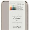 schlafgut Casual Lenzuolo con angoli da 90x190cm a 100x200cm, 100% cotone organico, Sand Mid