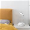AVZYARDY Luce Notturna for Bambini, Lampada da Tavolo a LED, Lampada Carina Lampada da Tavolo Pieghevole for Gatti Lampada da Comodino for Bambini Ricaricabile tramite USB Lampada da Scrivan
