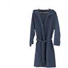 Mastro Bianco New Accappatoio in Microfibra Donna Uomo Unisex con Cappuccio e Borsetta (XL, Blu)