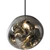 JSLJDM lampade a sospensione moderne,Lampadario di lava blu,lampadario soggiorno a sospensione,per Camera da Letto, Cucina, Sala da Pranzo, Corridoio,Barra della personalità Silver 18CM